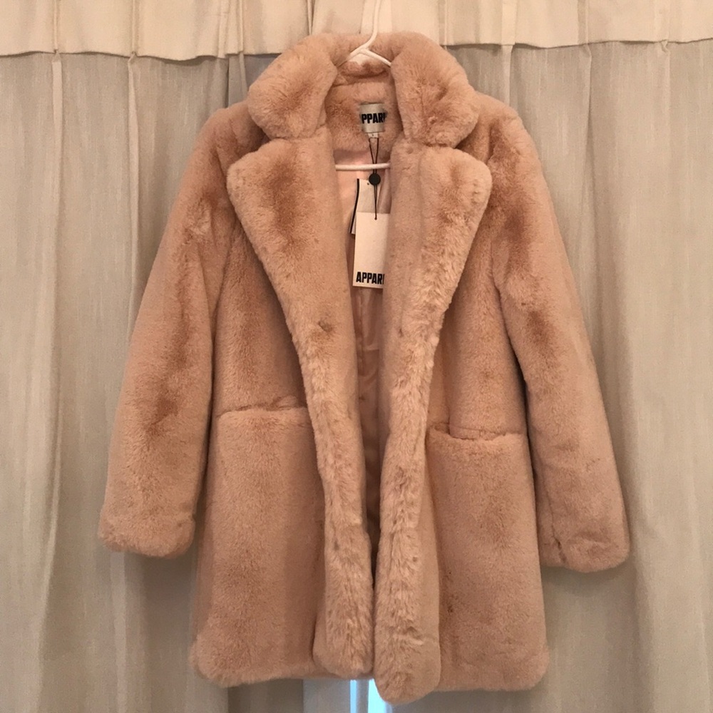 Apparis faux fur coat